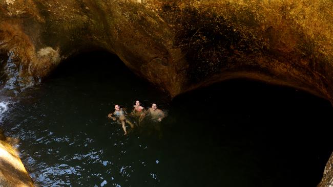 Killarney Glen is a popular swimming spot situated along Beechmont Rd on the grounds of the Canungra Land Warfare Centre. Picture: Scott Fletcher