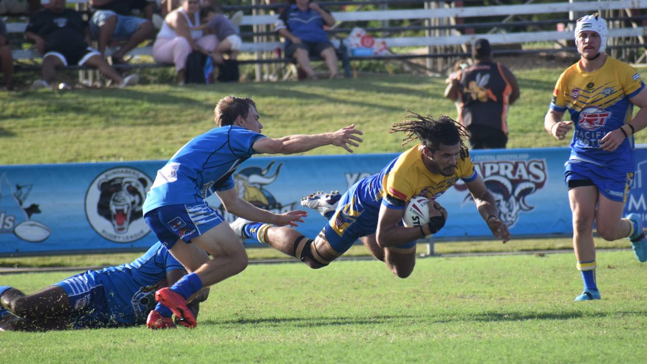 Rockhampton Rugby League A-grade men, Round 2, Yeppoon Seagulls versus Norths Chargers, Browne Park, April 10, 2022.