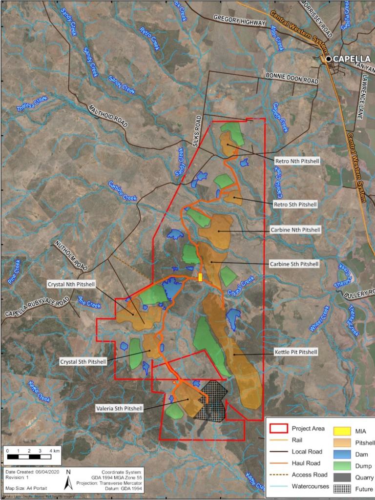 The Valeria Project would see an open cut coal mine producing metallurgical and thermal coal situated approximately 27 km north-west of Emerald.