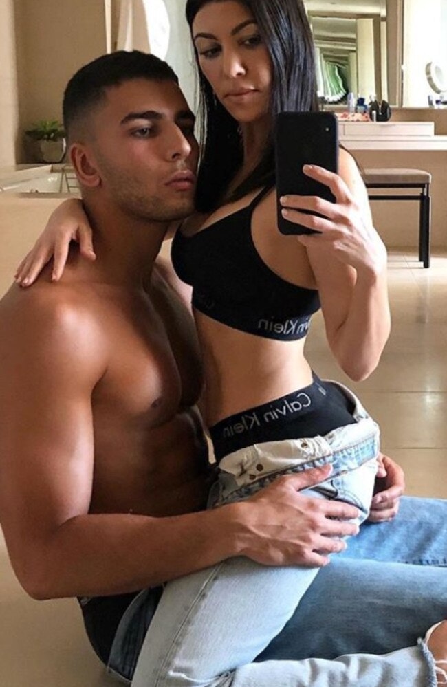 Kourtney and Younes in happier times.