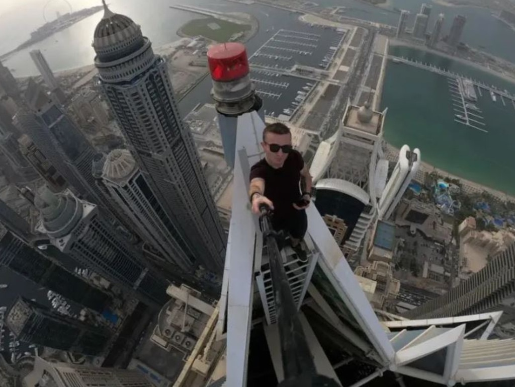 Remi Lucidi, a daredevil known for competing in extreme sports, was found dead after falling from a Hong Kong building's 68th floor. Picture: remnigma/Instagram