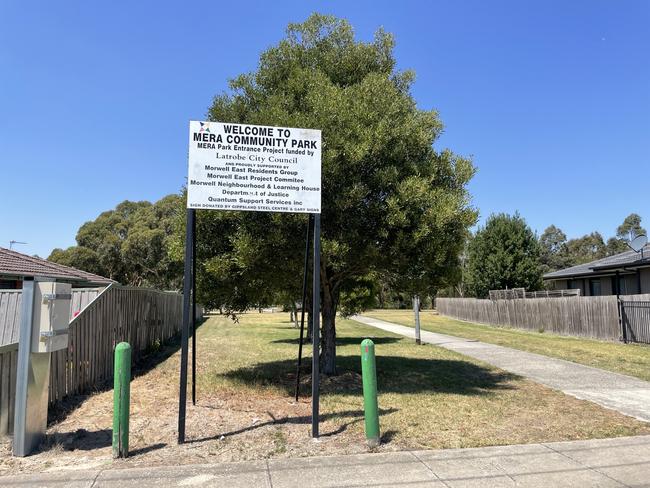 The MERA Community Park is located behind the Morwell Neighbourhood House Location and Learning Center. Picture: Jack Colantuono