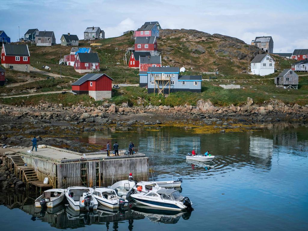 A general view of the town of Kulusuk in Greenland on August 19, 2019. Picture: AFP