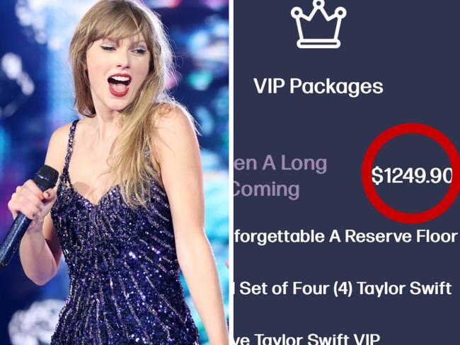 Ticket prices for Taylor Swift's Australian concerts have been released.