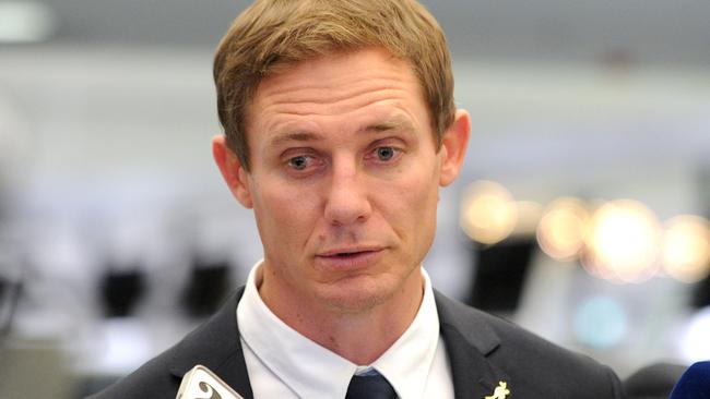 Newly announced Wallabies Assistant coach Stephen Larkham speaks to the media at Sydney International Airport in Sydney, Friday, Oct. 28, 2016. The Wallabies are bound for London to embark on a unique five-Test tour of Europe. (AAP Image/Joel Carrett) NO ARCHIVING