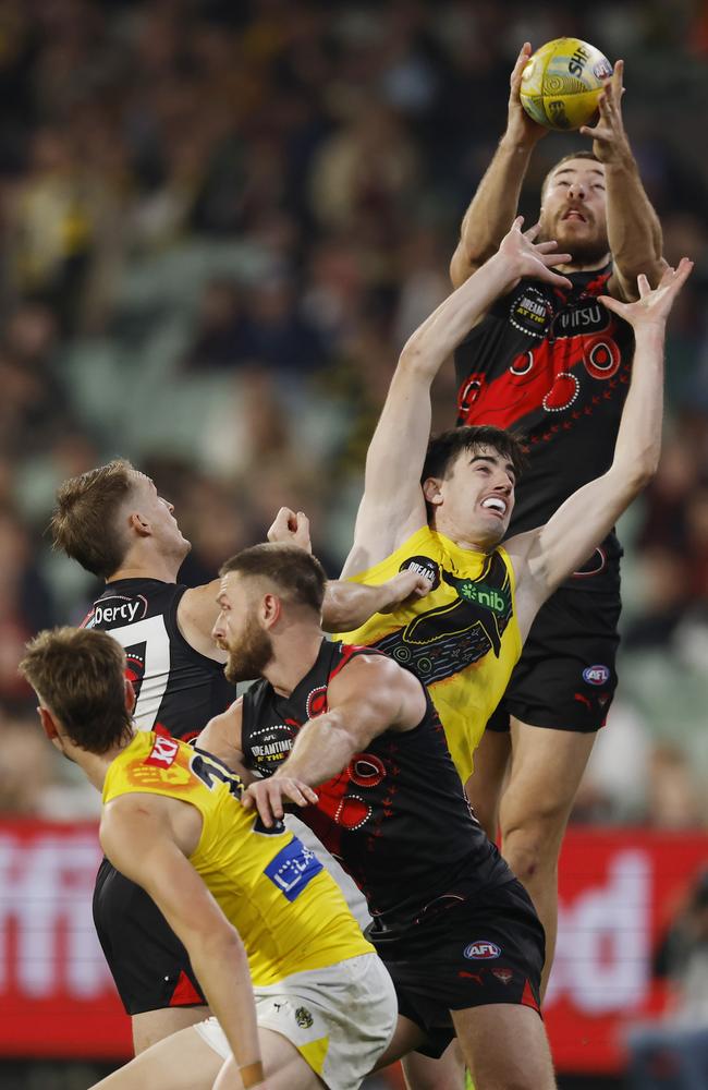 Ben McKay won’t play for the Bombers this Thursday. Picture: Michael Klein
