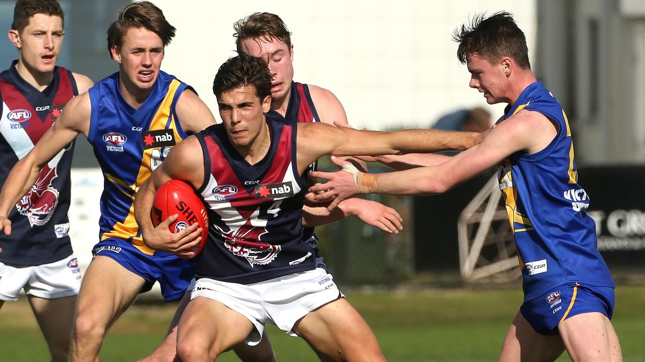 Lachlan Carrigan of Hampton Rovers plays well for Sandringham Dragons ...