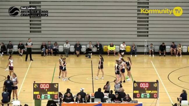 Replay: Basketball Australia School Championships Day 4 - Women's CF - Brisbane State High v Templestowe College