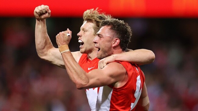 That feeling when you're heading to the Grand Final. (Photo by Cameron Spencer/Getty Images)