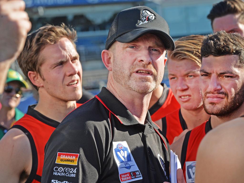 Johnston is now an assistant under Frankston coach Danny Ryan Picture:Rob Leeson.