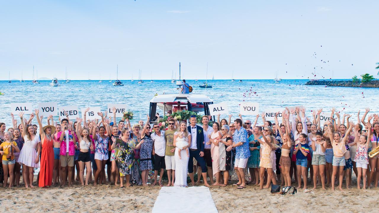 flash mob wedding video whitsundays | The Courier Mail