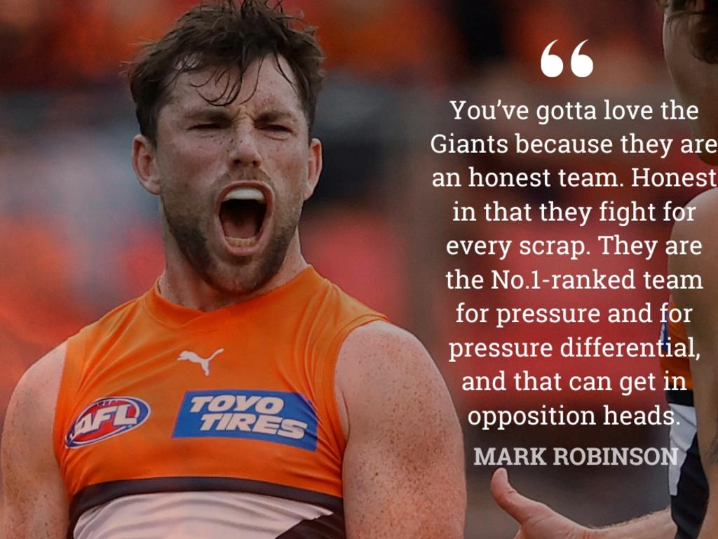 Robbo loves the ‘honesty’ you get from the Giants.