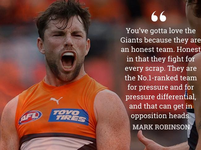 Robbo loves the ‘honesty’ you get from the Giants.