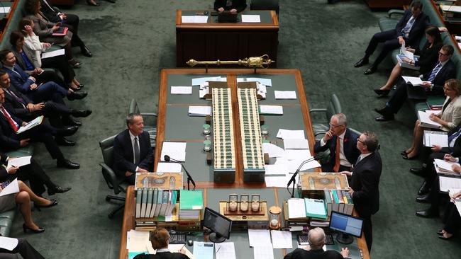 Question Time in the House of Representatives in Parliament House Canberra. Picture: Gary Ramage