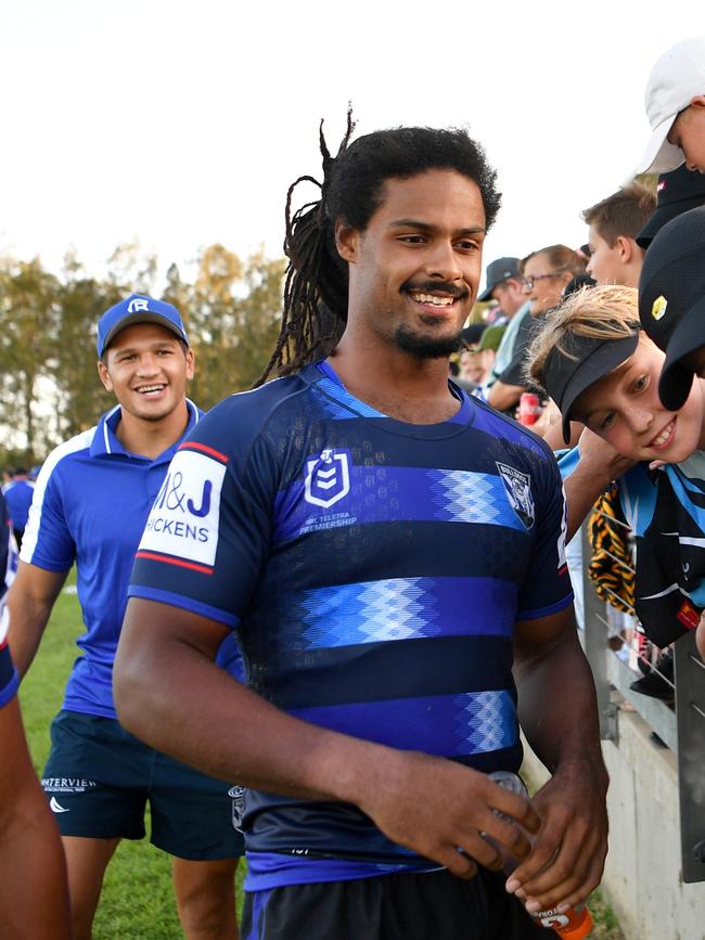 Okunbor is set to be sacked by the Bulldogs. Picture: Gregg Porteous/NRL Photos