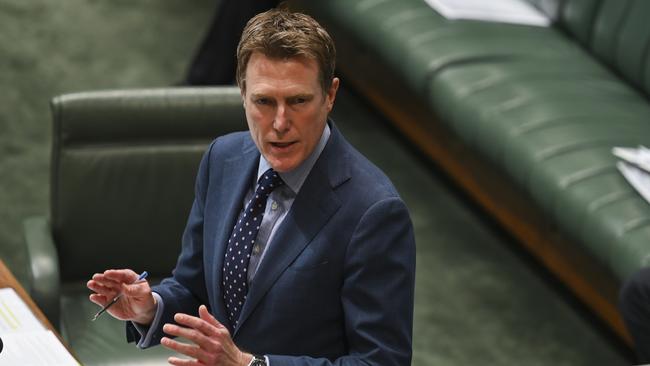 Christian Porter during Question Time. Picture: NCA NewsWire / Martin Ollman