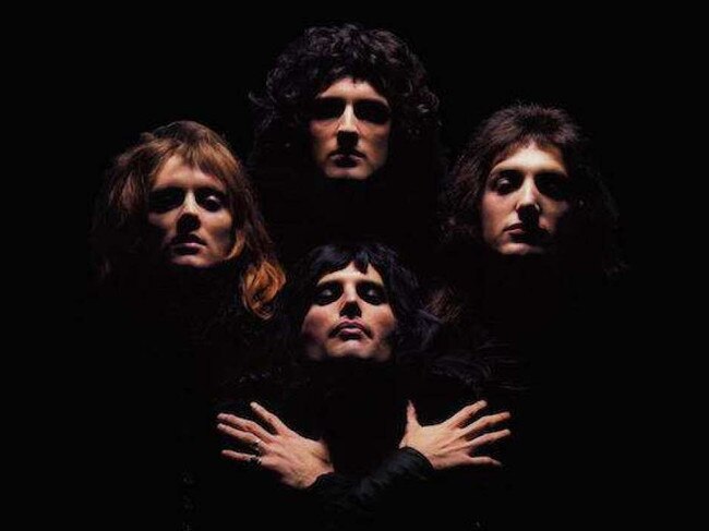 Scene from Queen's video of Bohemian Rhapsody.