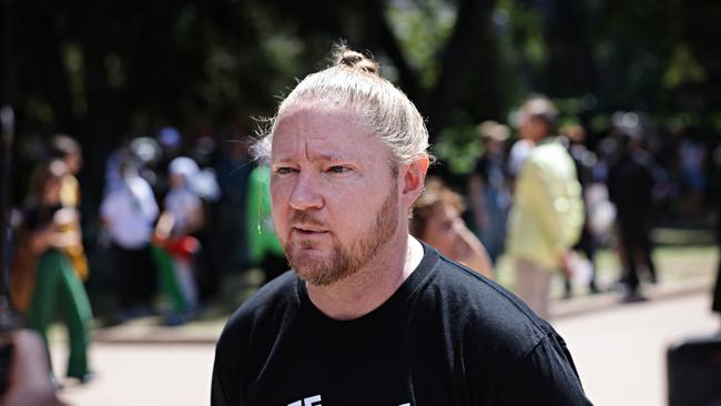 Josh Lees, organiser of the Pro-Palestine Protest in Hyde Park. Picture: Adam Yip