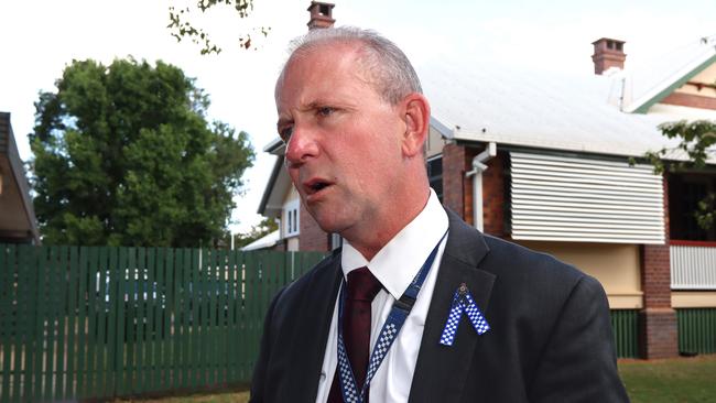 Queensland Police Union president Ian Leavers is calling for a national firearm registry after two officers and a bystander were killed. Picture David Clark NCA/NewsWire