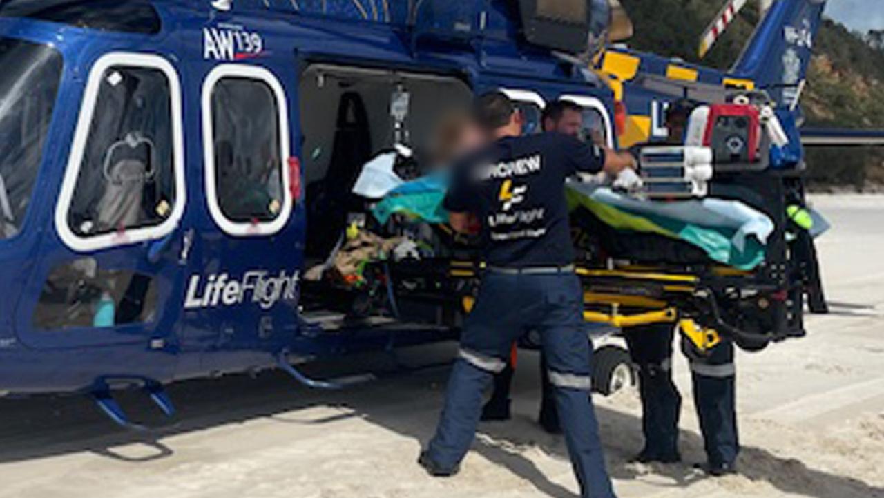 The Bundaberg LifeFlight aeromedical crew airlifted a teenage girl to hospital today after a boating incident.