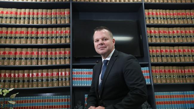 Howden Saggers Lawyers managing director Dave Garratt in his Southport office. Picture Glenn Hampson