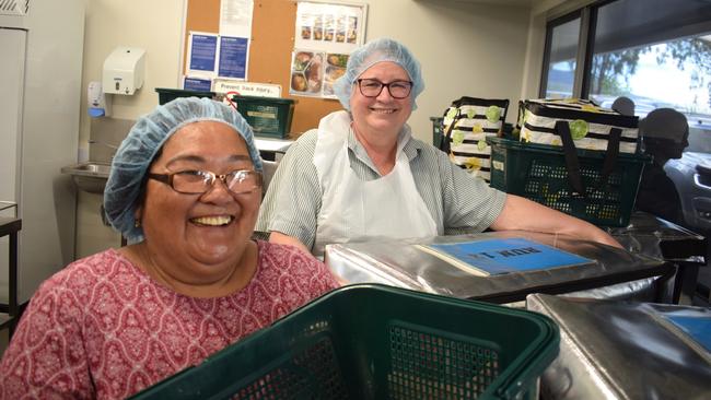 Rockhampton Meals on Wheels volunteers Marlyn Kitching and Maree Burke.