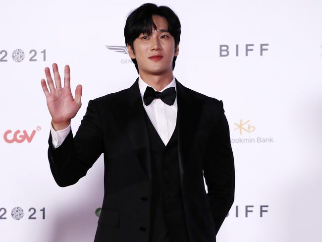 Ahn Bo-hyun at the opening ceremony of the 26th Busan International Film Festival. Picture: Woohae Cho/Getty Images