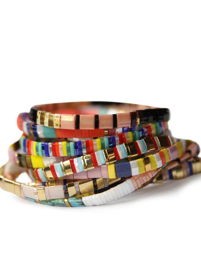 Pop Rock Park bracelets. Picture: Supplied