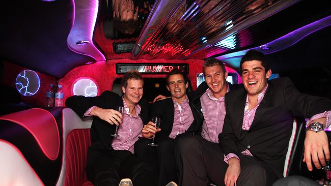 Steve Smith, Steve O'Keefe, Brett Lee and Moises Henriques at the launch of the Big Bash League back in 2011.