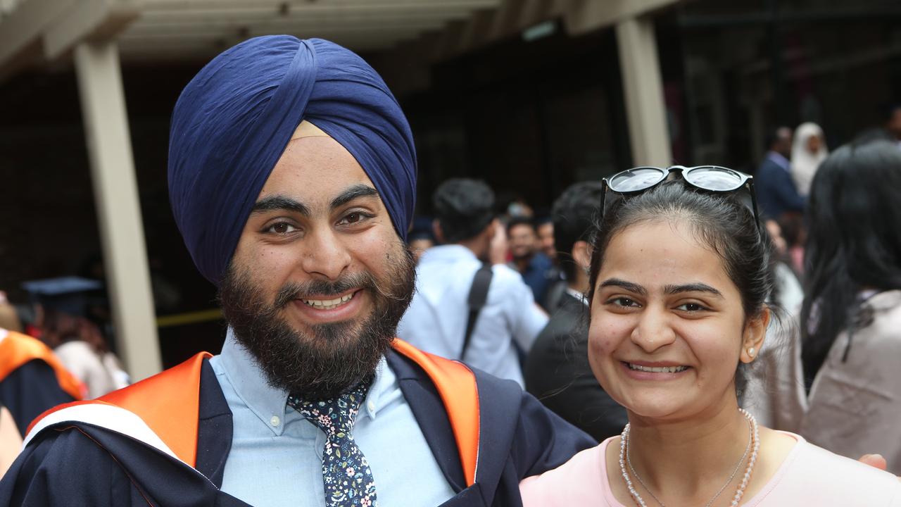 Deakin graduation: Karanbir Singh and Sanjam Kaur