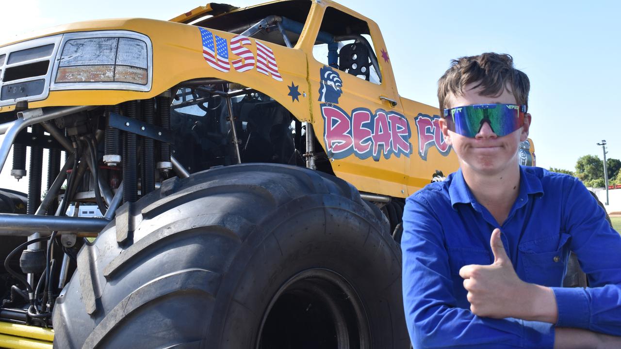 Ashleigh Boyce of Bowen was helping out with preparations ahead of the monster truck show. Picture: Kirra Grimes