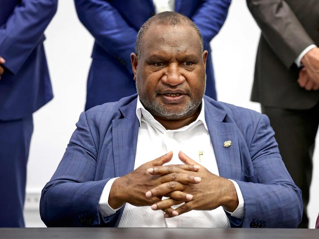 Papua New Guinea's Prime Minister James Marape is due to visit Sydney for an official announcement. Picture: AFP