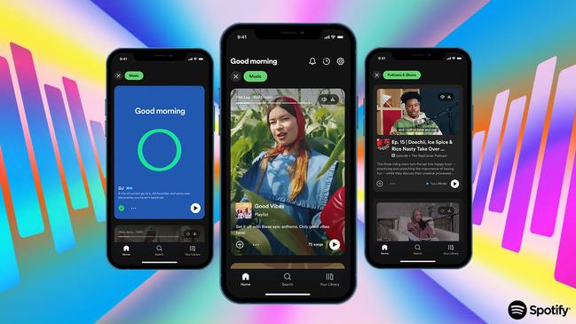 The software update arrived on phones on Friday morning. Picture: Spotify