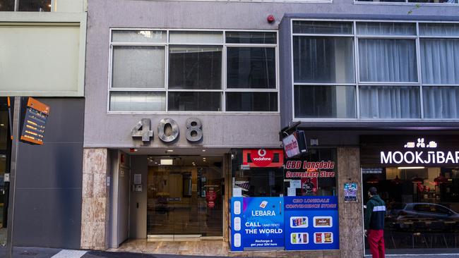 The apartment block on 408 Lonsdale Street which shares a carpark with the Novotel on Little Lonsdale Street which is being used as a hotel quarantine for returning travellers. Picture: Aaron Francis