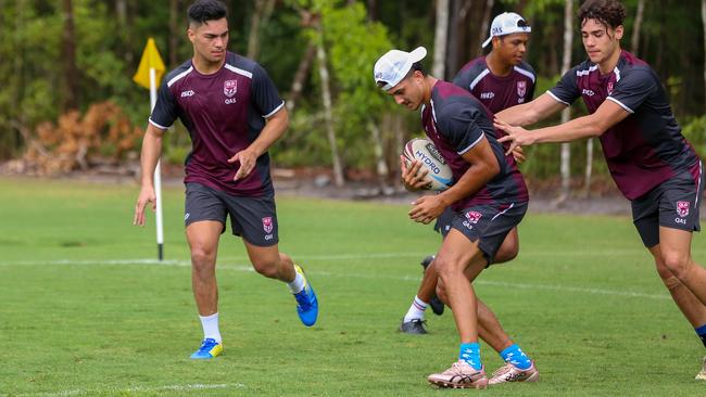 Xavier Savage at the Queensland Under 18 Emerging Origin squad training camp on the Sunshine Coast in January, 2020. Photo: Jorja Brinums/QRL