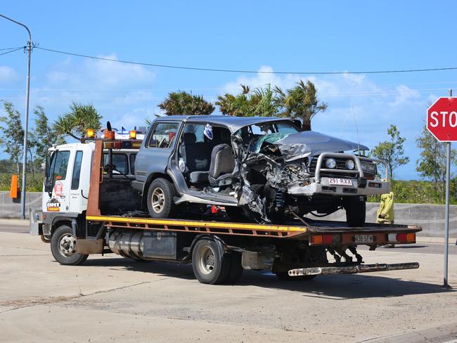 The driver of the car, a male in his 70s, was transported to Bowen Hospital in a stable condition.