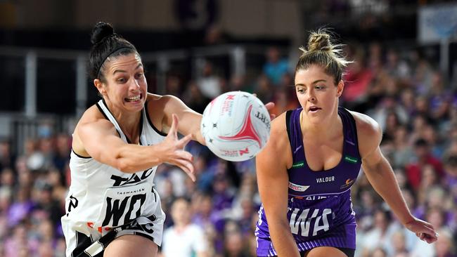 Watson views Ash Brazill (left) as one of the best wing defenders in the competition. Picture: Albert Perez/Getty Images