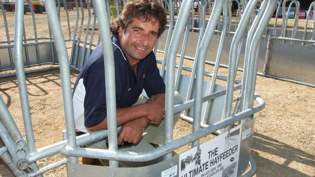 Feed man: Andrew Talarico, owner of Ultimate Hayfeeders.