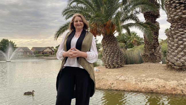 Friends of the Duck Pond West Lakes founder Robyn Haworth at the ponds ahead of the council meeting. Picture: Brinley Duggan