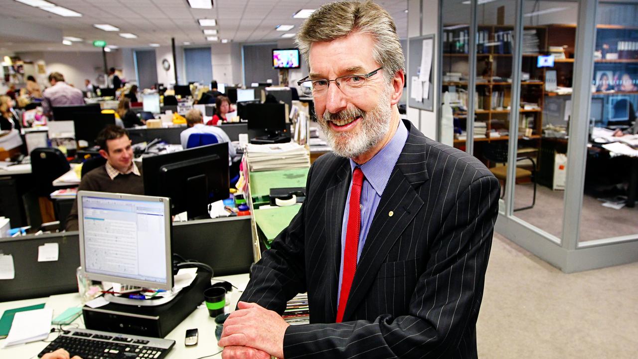 Geoff Wilkinson in the Herald Sun newsroom.