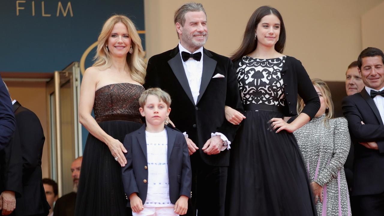 Kelly and John with their son Benjamin and daughter Ella Bleu during the 71st annual Cannes Film Festival in 2018. Picture: Andreas Rentz/Getty Images