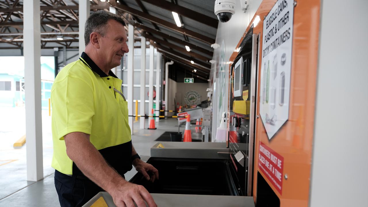 Arthur Carpenter, Containers for Change North Toowoomba operations manager. The facility is now open and accepting recyclables. Wilkinson St, North Toowoomba.