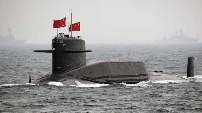 A 2009 file image of a Chinese navy nuclear-powered submarine. Picture: AP/Guang Niu, Pool, File