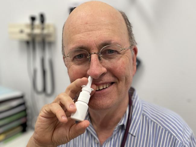 Don Campbell believes the nasal spray stopped him getting Covid. Picture: Supplied