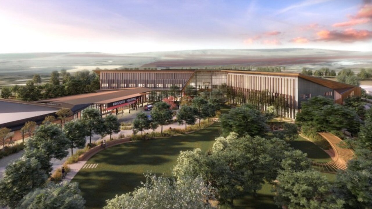 An artist's impression of the new hospital after the redevelopment at Kingaroy.