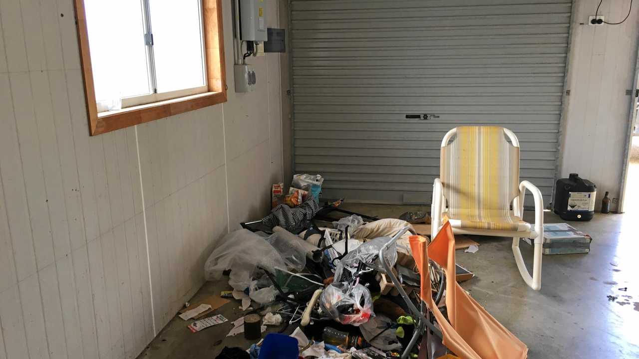 RUBBISH: Bargara landlord Scott Marsen says his house was left in a horrible state.