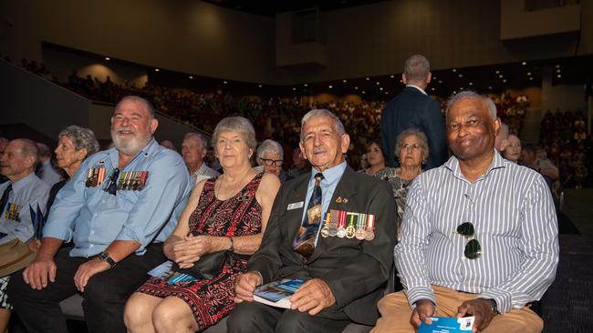 The Top End community gathered at the Darwin Convention Centre to commemorate the Bombing of Darwin. Picture: Pema Tamang Pakhrin