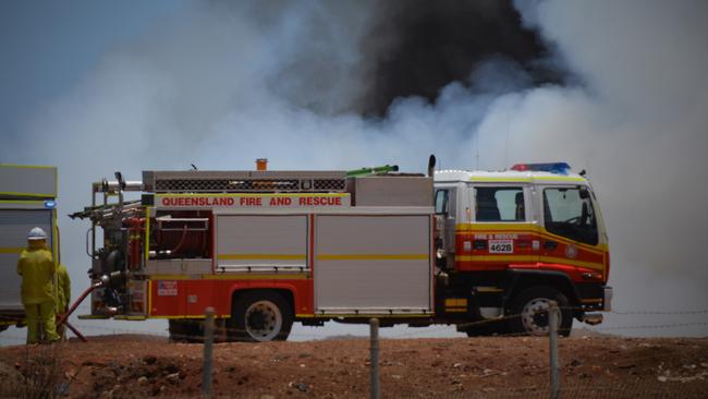 Emergency services are attending a house fire in Goondiwindi.