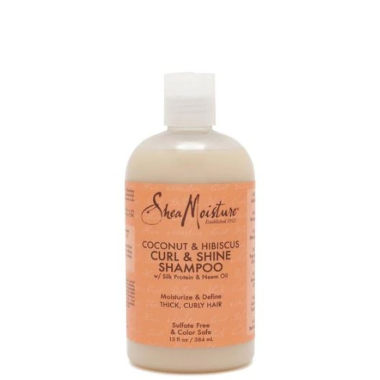 Shea Moisture Coconut &amp; Hibiscus Curl &amp; Shine Shampoo. Picture: Oz Hair &amp; Beauty.