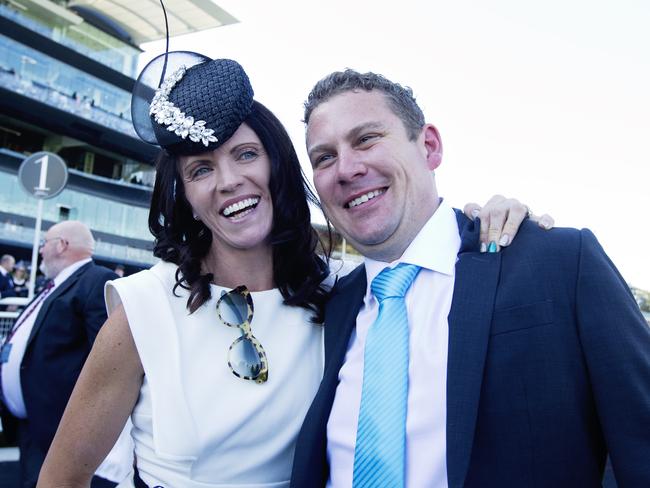 Trainers Natalie Young and Trent Busuttin. Picture: Jenny Evans